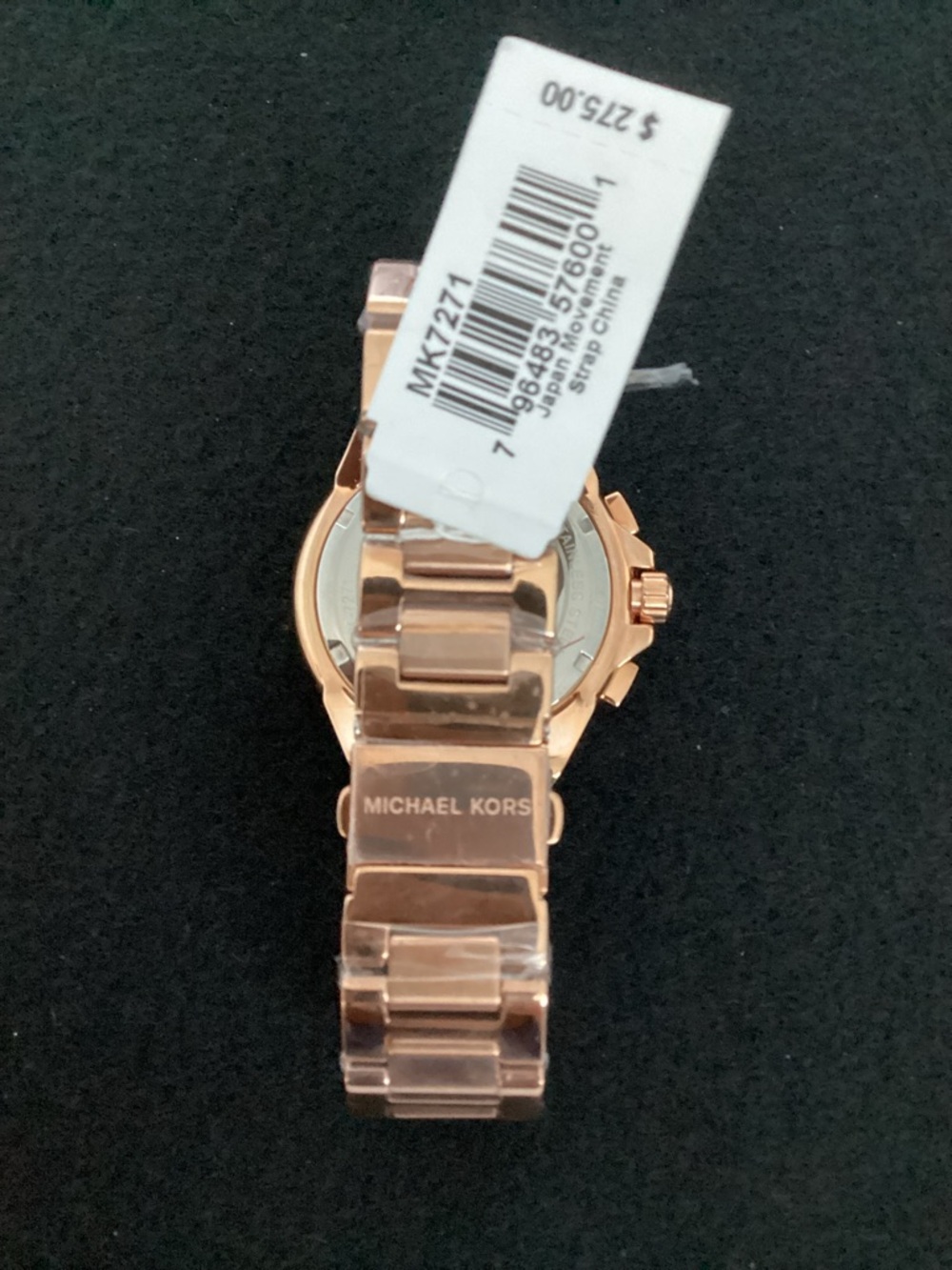 Michael Kors Camille Chronograph Rose Gold-Tone Stainless Steel Bracelet Watch - Picture 5 of 13